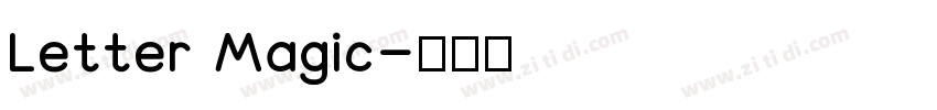 Letter Magic字体转换